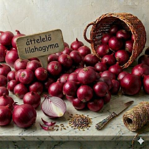 Áttelelő lilahagyma