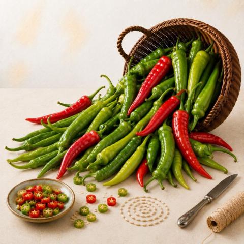 Hegyes-erős paprika
